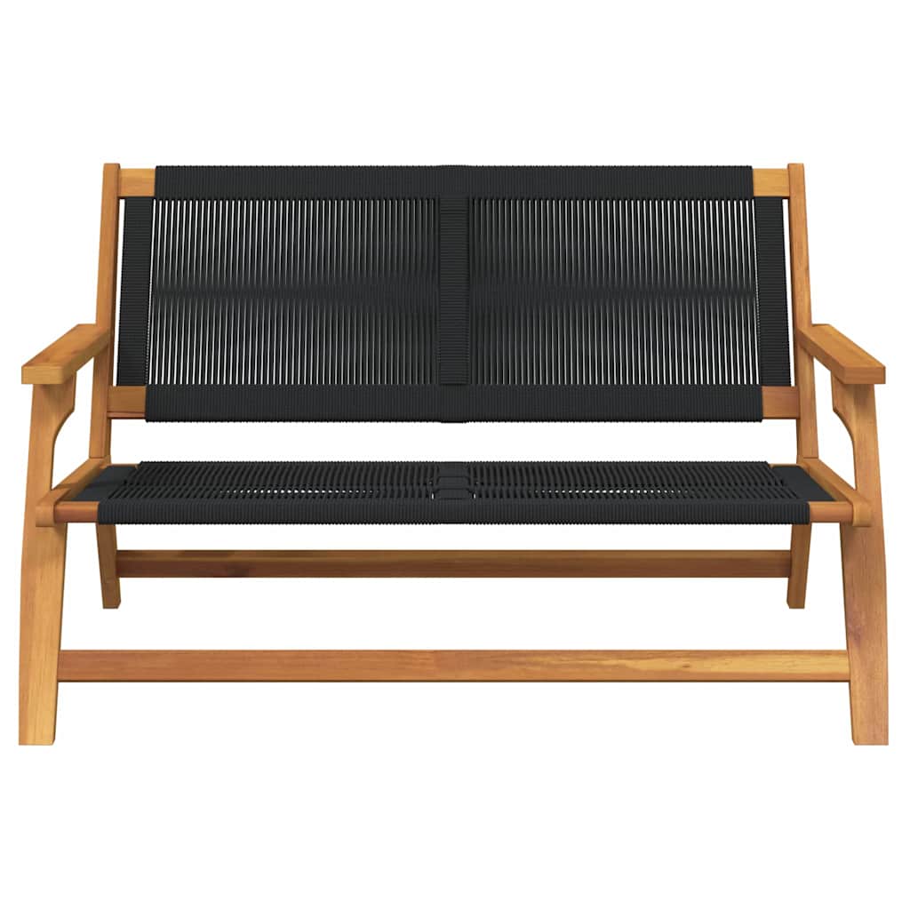 Garden Furniture Black 78 x 122 x 73cm Solid Acacia wood